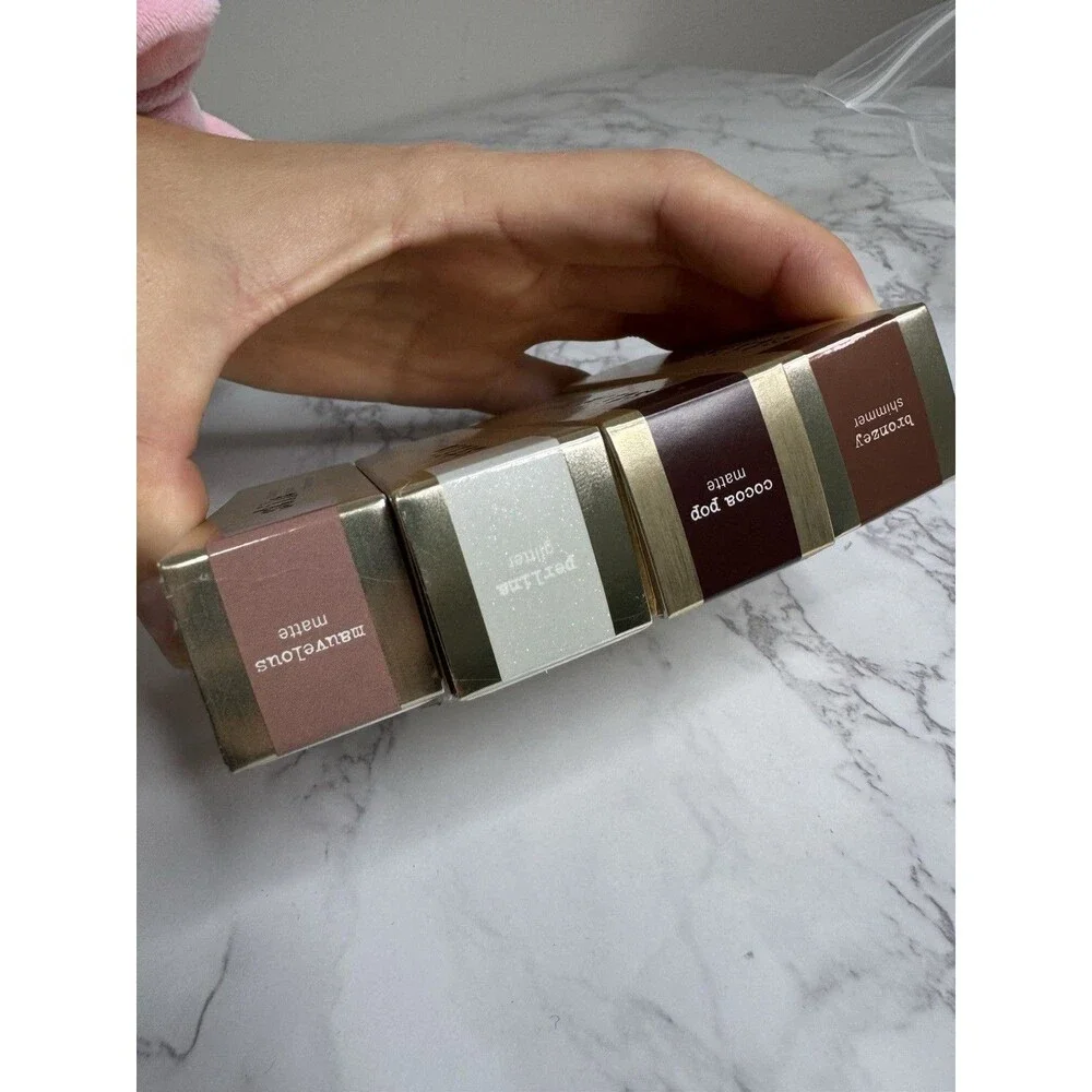 stila ALL 4 Liquid-Play Eye Shadow Patina Shimmer, Bronzed, Cocoa Pop, Mauve